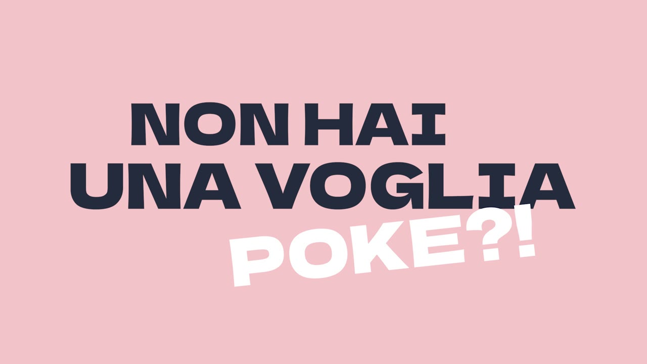 Poke bar, campagna di apertura, Food